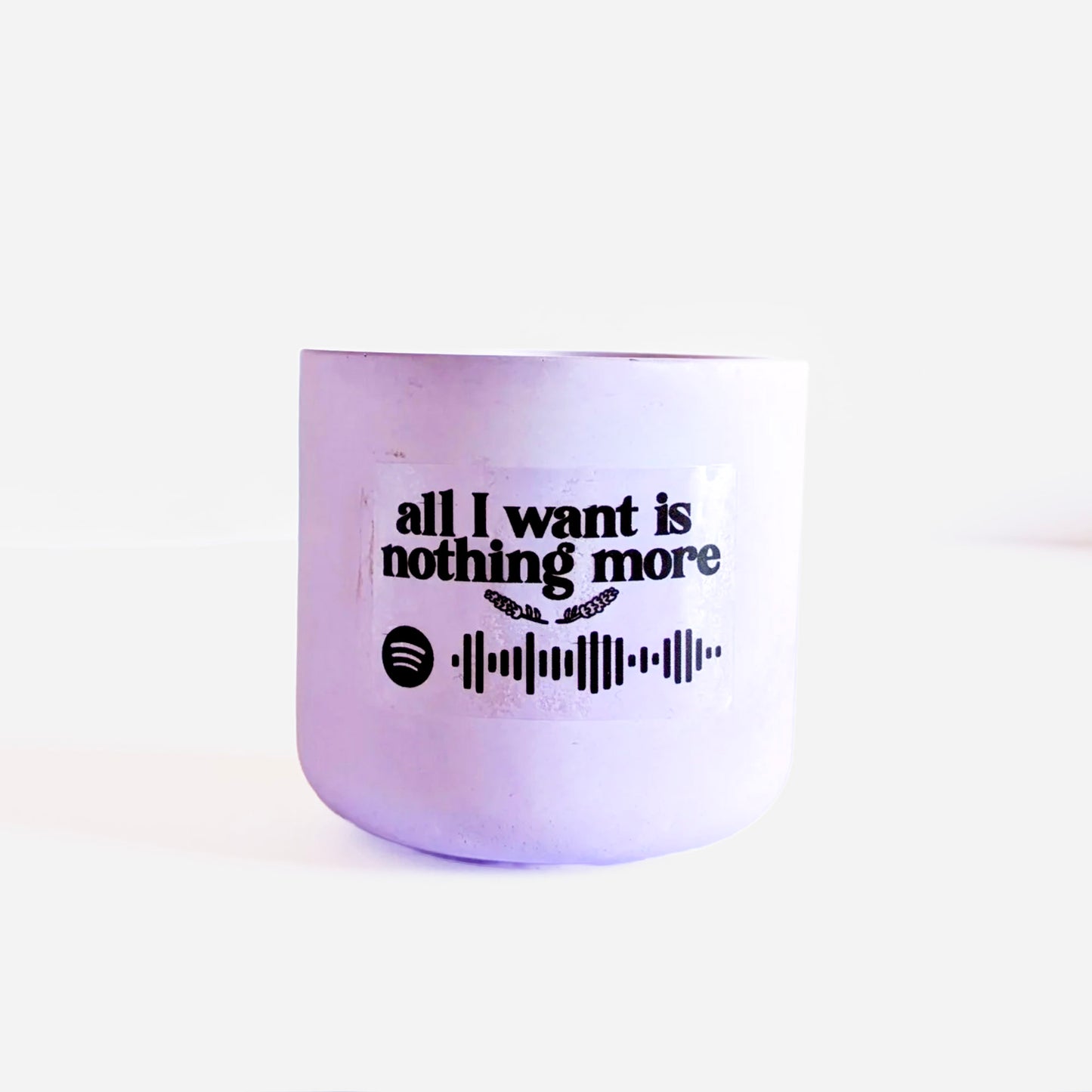 Vela musical de lavanda y manzanilla