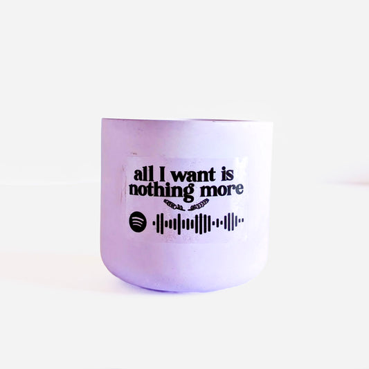 Vela musical de lavanda y manzanilla